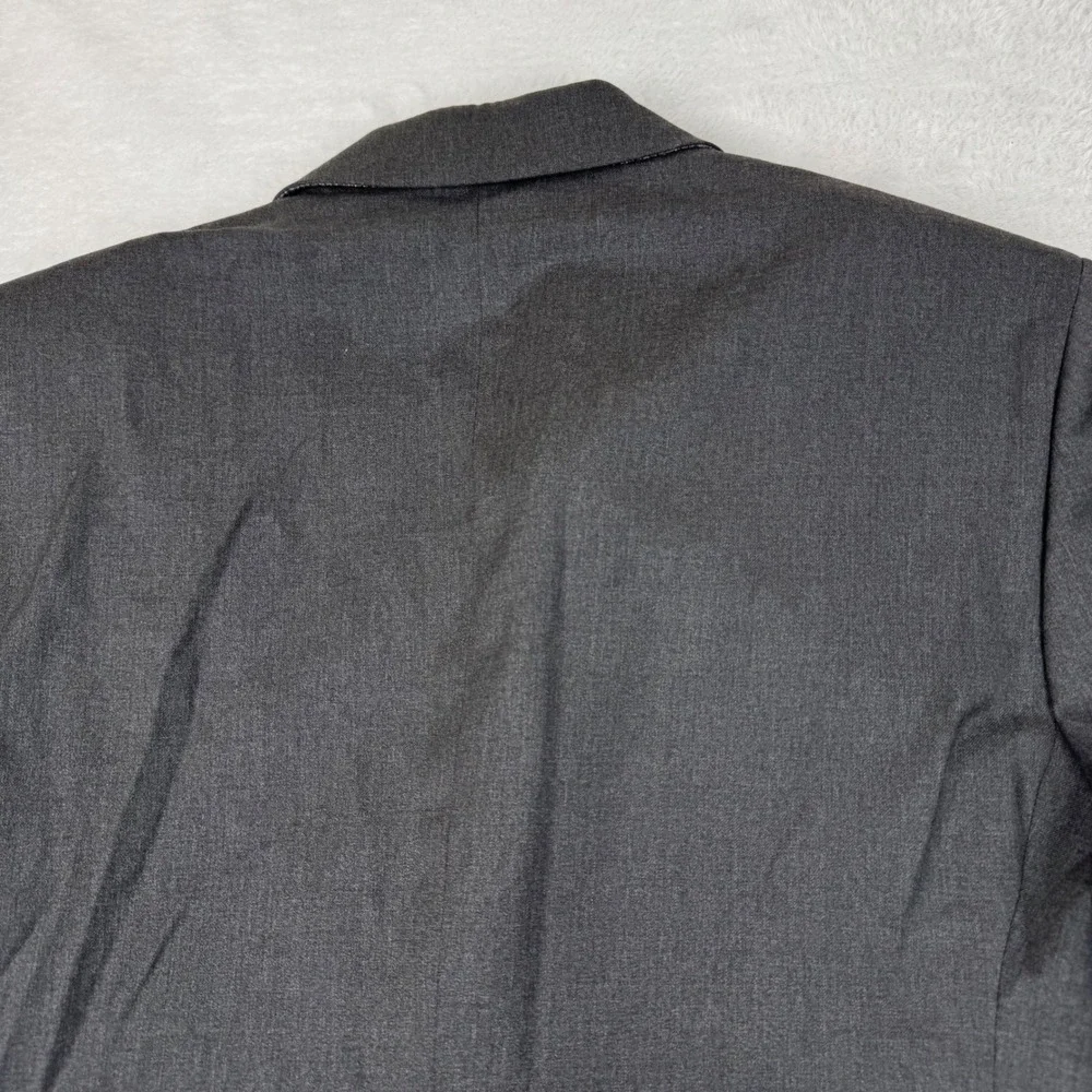 Banana Republic Blazer Mens 42R Grey Modern Fit 100% Wool 3-Button Suit Jacket